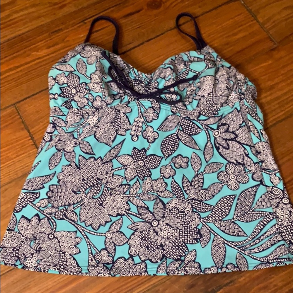 Lands’ End tankini swimsuit top 10P